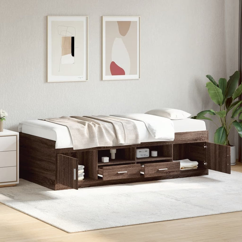 Slaapbank Met Lades Zonder Matras Kleurig