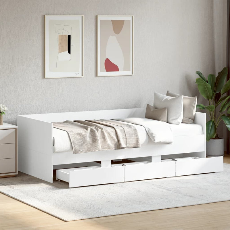Slaapbank Met Lades Zonder Matras Kleurig