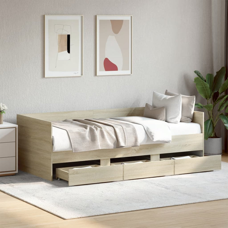 Slaapbank Met Lades Zonder Matras Kleurig