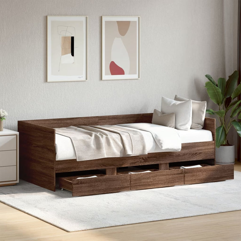 Slaapbank Met Lades Zonder Matras Kleurig