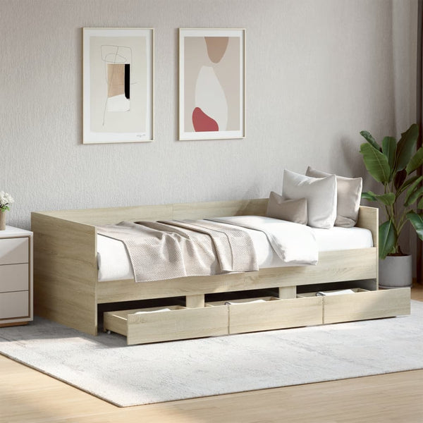 Slaapbank Met Lades Zonder Matras Kleurig
