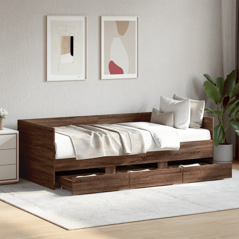 Slaapbank Met Lades Zonder Matras Kleurig