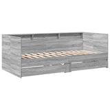 Slaapbank Met Lades Zonder Matras Eiken