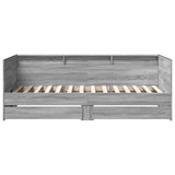 Slaapbank Met Lades Zonder Matras Eiken