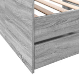 Slaapbank Met Lades Zonder Matras Eiken