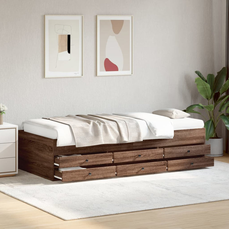 Slaapbank Met Lades Zonder Matras Kleurig
