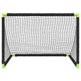 Kindervoetbaldoel Inklapbaar 90X64X64 Cm Zwart Grijs