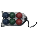 8-Delige Jeu De Boules Ballenset En Draagtas Massief Grenenhout Grijs