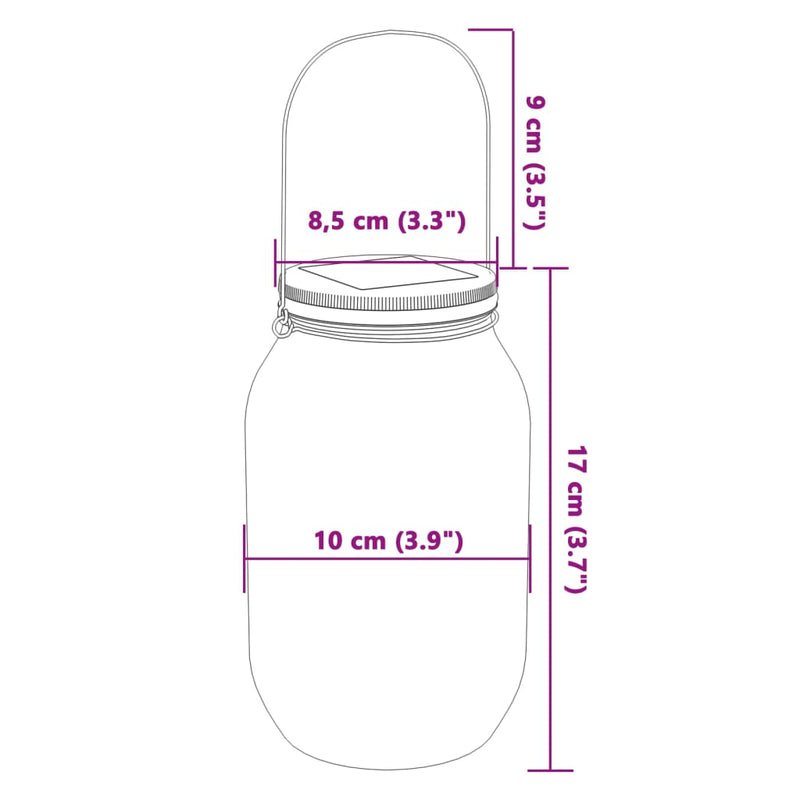 Tuinlantaarns 12 St Glas Warmwit