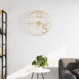 Wandklok Ø50 Cm Ijzer Kleurig