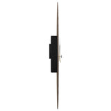 Wandklok Ø30 Cm Bewerkt Hout