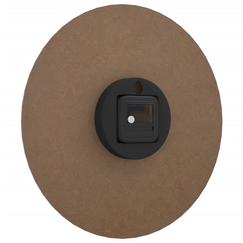 Wandklok Ø30 Cm Bewerkt Hout