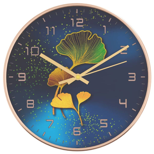 Wandklok Ø29,5 Cm Polystyreen En Glas Goudkleurig En