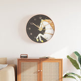 Wandklok Ø29,5 Cm Polystyreen En Glas Goudkleurig En