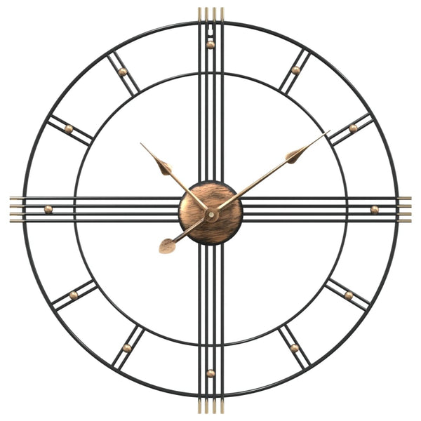 Wandklok Ø60 Cm Ijzer Zwart