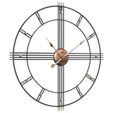 Wandklok Ø60 Cm Ijzer Zwart