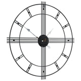 Wandklok Ø60 Cm Ijzer Zwart