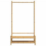 Kledingrek Met Schappen 103X40X183 Cm Bamboe