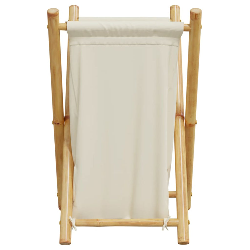 Wasmand 41,5X36X63,5 Cm Bamboe Crèmewit