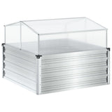 Plantenbak Met Kasvormig Weervast Staal