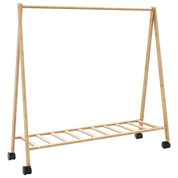 Kledingrek Met Schappen En Wielen 106X34X106,5 Cm