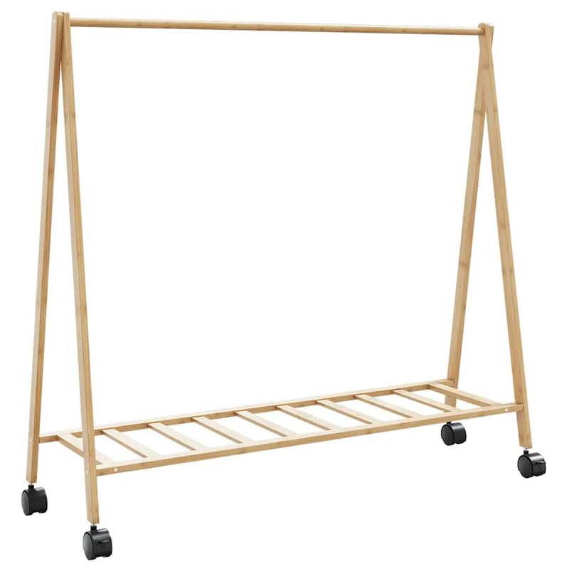 Kledingrek Met Schappen En Wielen 106X34X106,5 Cm