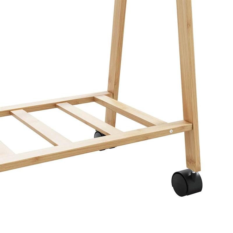 Kledingrek Met Schappen En Wielen 106X34X106,5 Cm