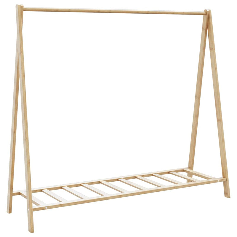 Kledingrek Met Schappen 106X34X102 Cm Bamboe