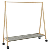 Kledingrek Met Schappen En Wielen 106X34X106,5 Cm