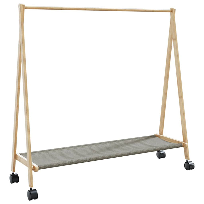 Kledingrek Met Schappen En Wielen 106X34X106,5 Cm