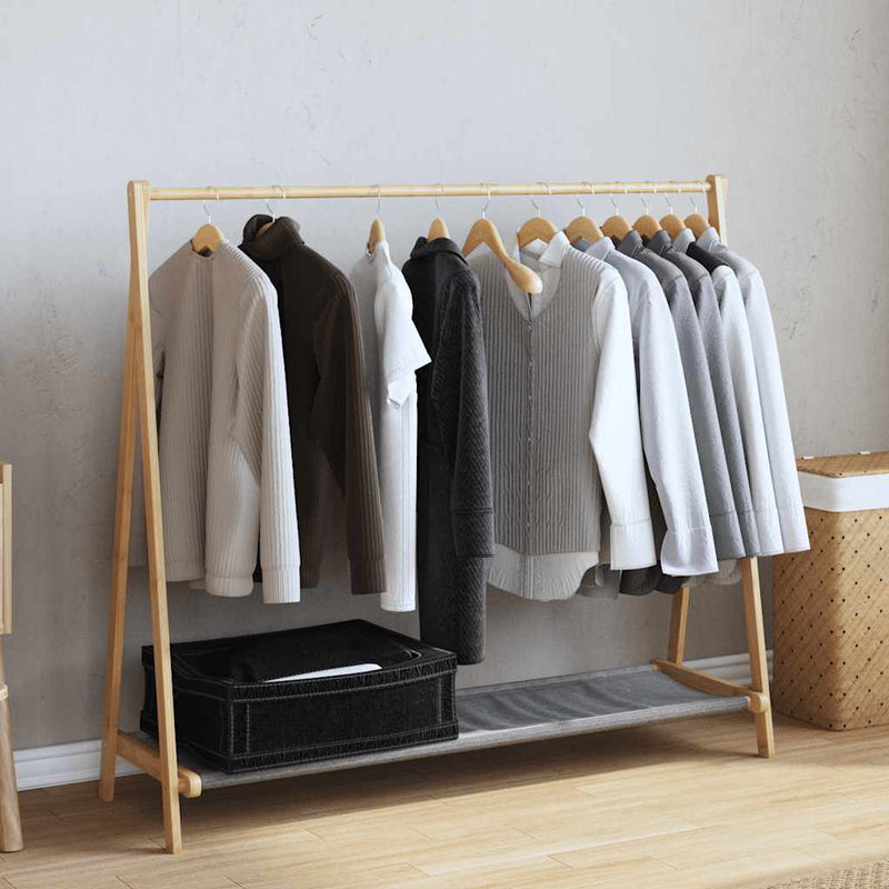 Kledingrek Met Schappen 106X34X102 Cm Bamboe
