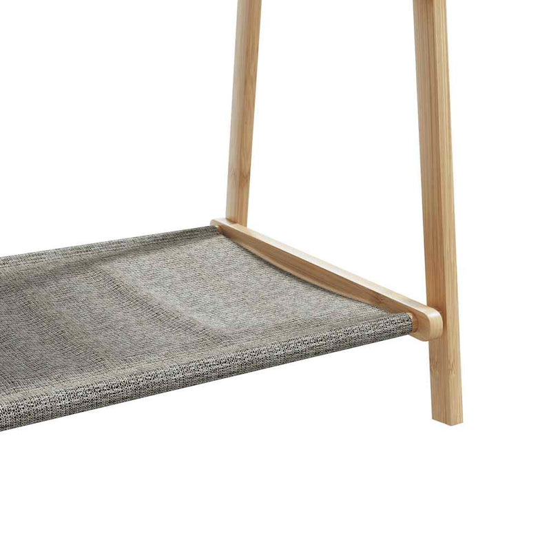 Kledingrek Met Schappen 106X34X102 Cm Bamboe