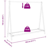 Kledingrek Met Schappen 106X34X102 Cm Bamboe