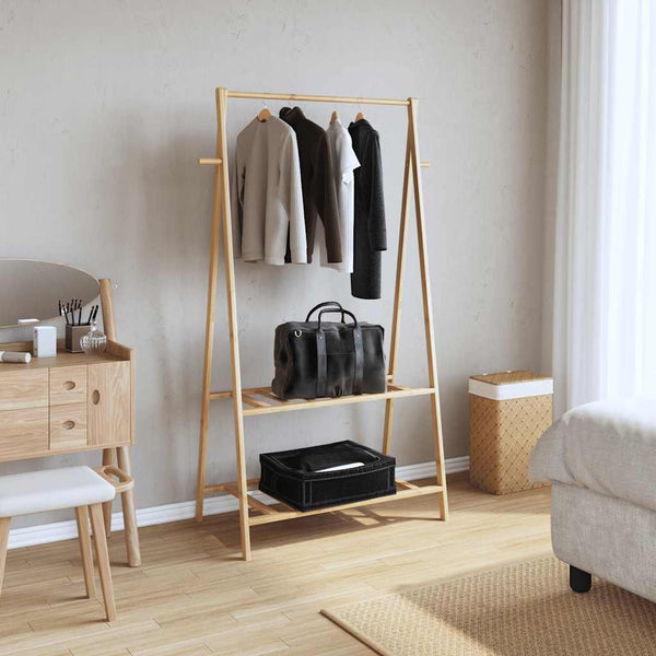 Kledingrek Met Schappen 96X45,5X150,5 Cm