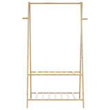Kledingrek Met Schappen 96X45,5X150,5 Cm