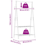 Kledingrek Met Schappen 96X45,5X150,5 Cm