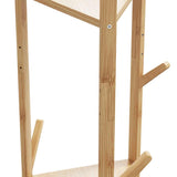 Kapstok Met Haken En Schappen 39X33X166 Cm Bamboe
