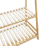 Kledingrek Met Schappen 110X40X180 Cm Bamboe Bruin