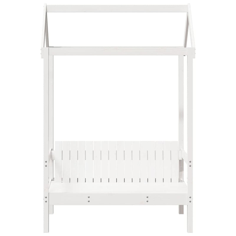 Bank Met Dak 117,5X70X176,5 Cm Massief Grenenhout