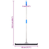 Vloerwisser 45X122,5 Cm Staal En Rubber