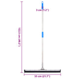 Vloerwisser 55X122,5 Cm Staal En Rubber