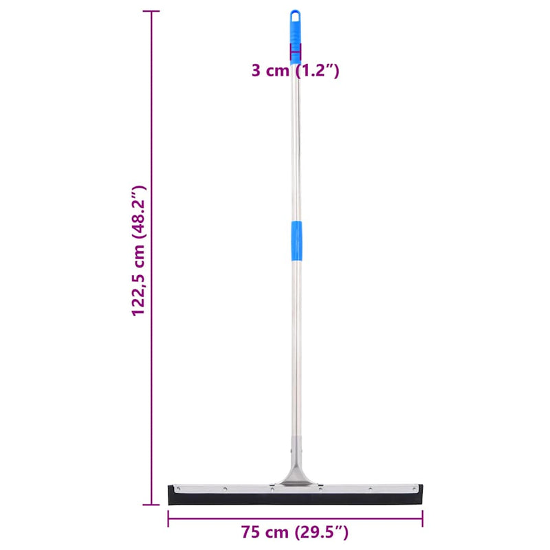 Vloerwisser 74,5X122,5 Cm Staal En Rubber