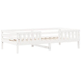 Kinderbed Met Huisje En Bankje Massief Grenenhout 100X200Cm
