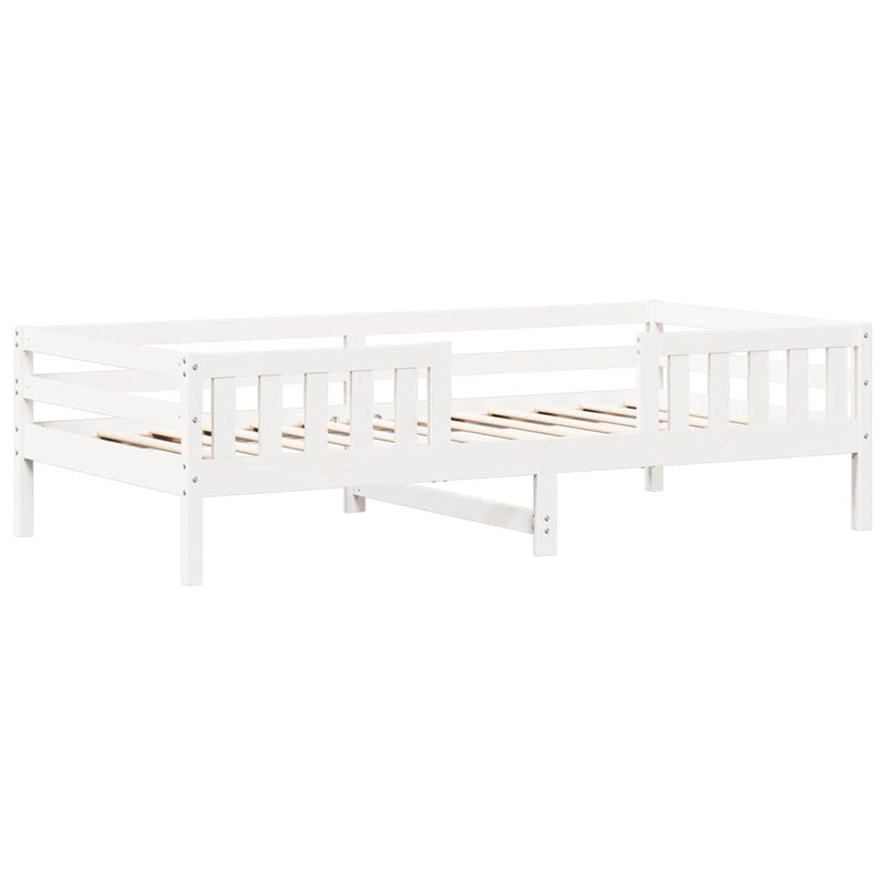 Kinderbed Met Huisje En Bankje Massief Grenenhout 100X200Cm