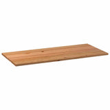 Bureaublad Rechthoekig 220X100X4Cm Massief Eikenhout Lichtbruin