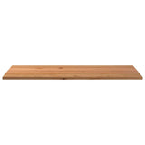Bureaublad Rechthoekig 220X100X4Cm Massief Eikenhout Lichtbruin