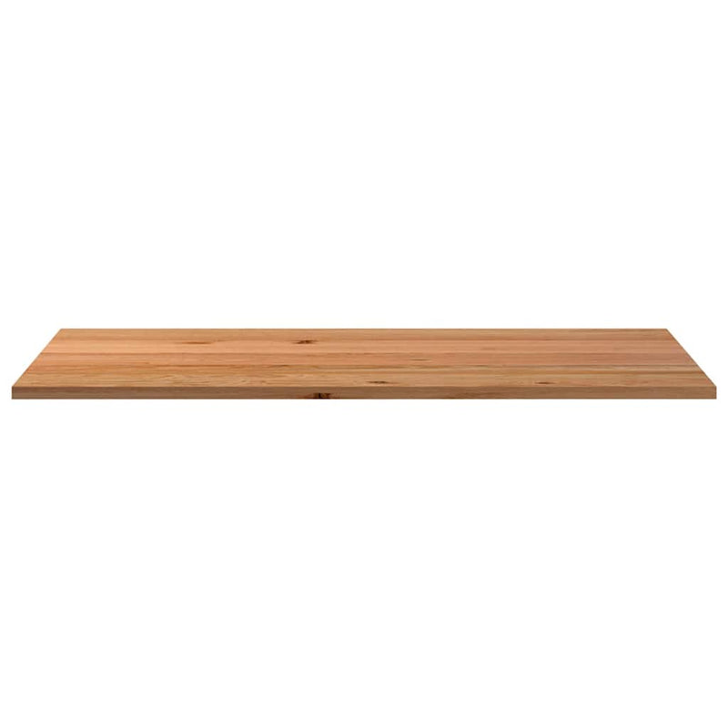Bureaublad Rechthoekig 220X100X4Cm Massief Eikenhout Lichtbruin