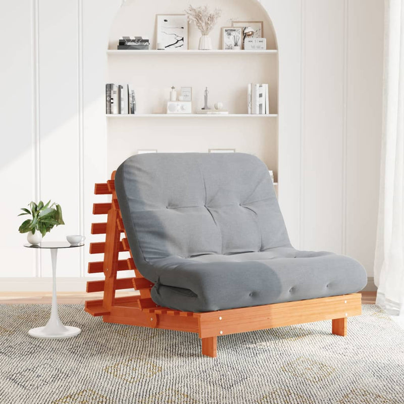 Futon Slaapbank Met Matras Grenenhout