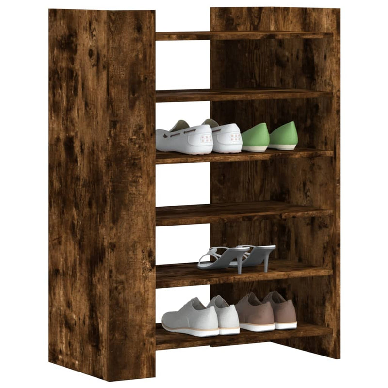 Schoenenkast 74,5X37,5X100 Cm Bewerkt Hout Kleurig