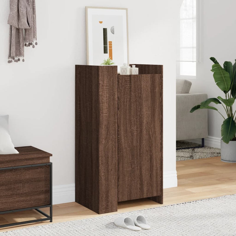 Schoenenkast 52X37,5X100 Cm Bewerkt Hout